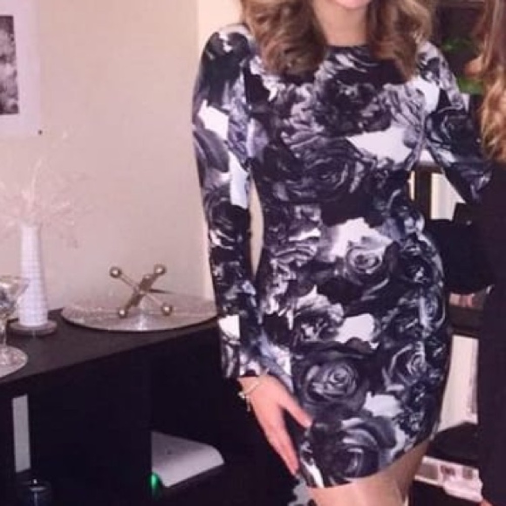 Flower Mini Dress